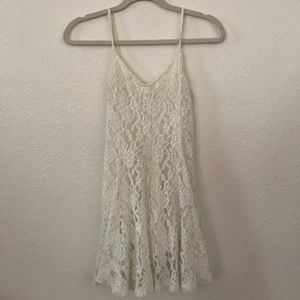 American Eagle White Lace Dress